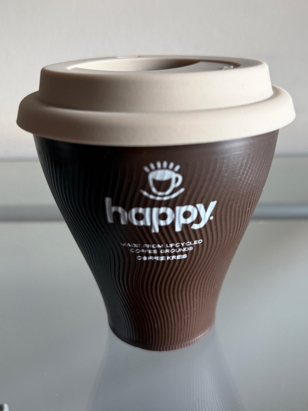 Happy Reusable Coffee Cup
